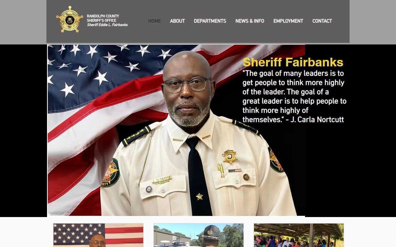 Randolph County arrest records sheriff office home page