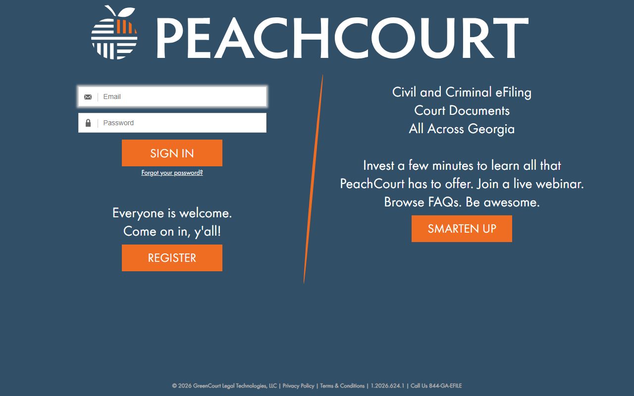 Randolph County court records PeachCourt portal