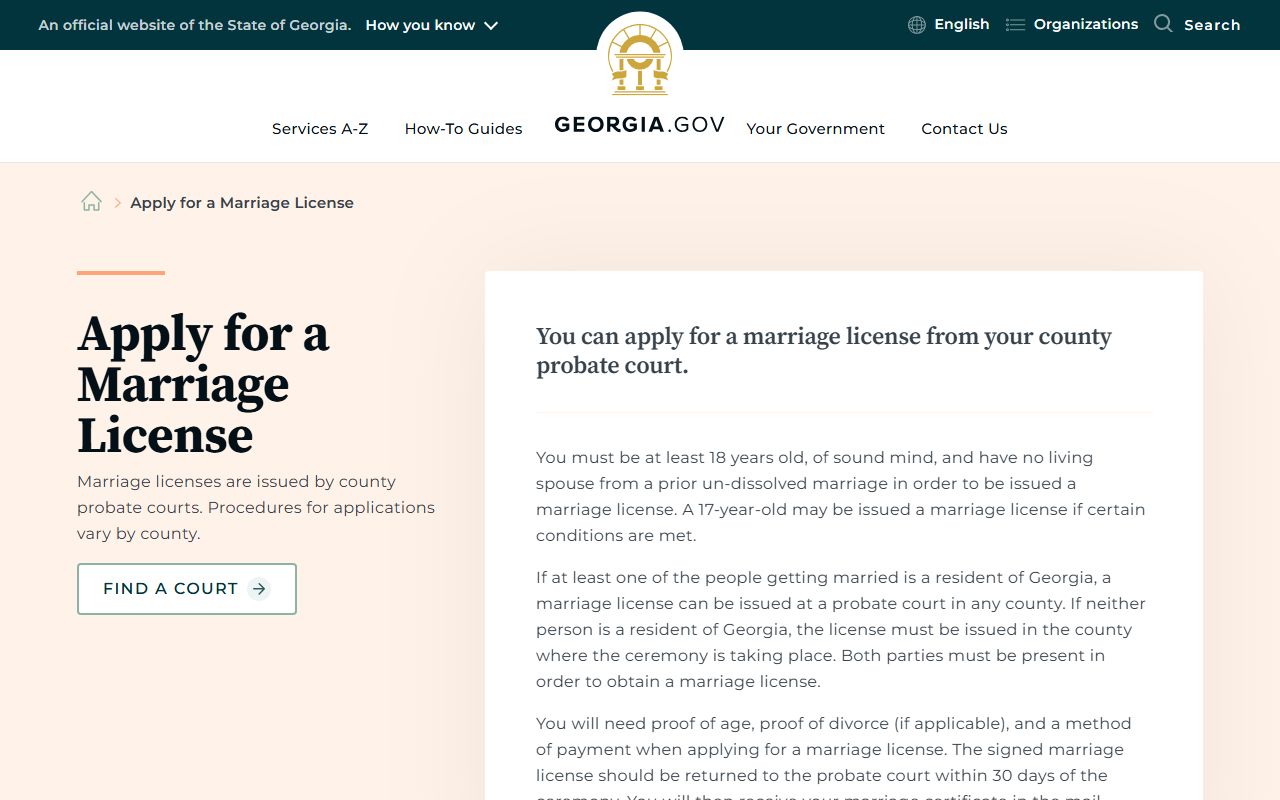 Randolph County marriage records Georgia marriage license guidance